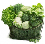 Slanker met groene groenten